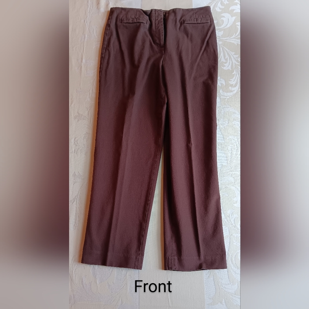 Talbots petites  Brown Stretch  Size 12 Pants